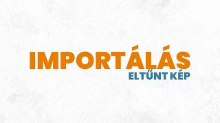 5. Importálás - Eltűnt kép